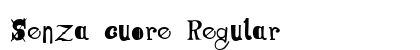 Senza cuore Regular font free download