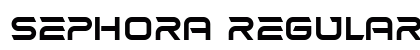 Sephora Regular font free download