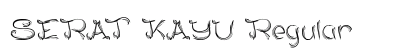 SERAT KAYU Regular font free download