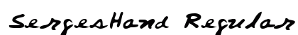 SergesHand Regular font free download