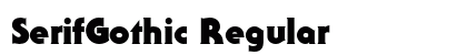 SerifGothic Regular Preview