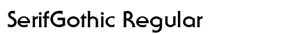 SerifGothic Regular font free download