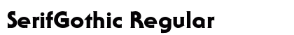 SerifGothic Regular Preview