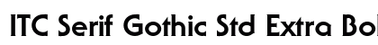ITC Serif Gothic Std Extra Bold Preview