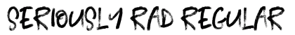 Seriously Rad Regular Font Seriously Rad Regular Font Preview