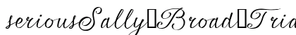 seriousSally_Broad_Trial Bold font free download