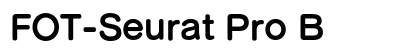 FOT-Seurat Pro B font free download