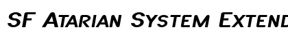 SF Atarian System Extended Italic font free download