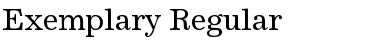 Exemplary Regular Font