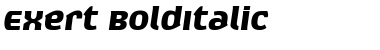 Exert ItalicBold Font