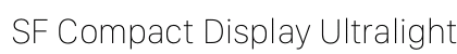 SF Compact Display Ultralight font free download