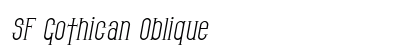 SF Gothican Oblique font free download