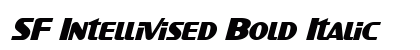 SF Intellivised Bold Italic font free download