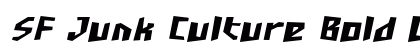 SF Junk Culture Bold Oblique font free download