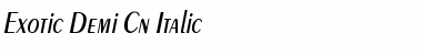 Exotic-Demi Cn Itlc Italic Font