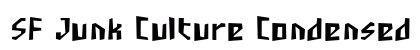 SF Junk Culture Condensed Regular Font Preview
