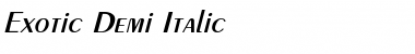 Download Exotic-Demi Itac Font