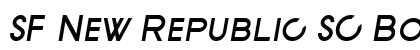 SF New Republic SC Bold Italic Font Preview