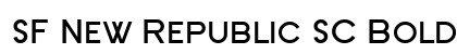SF New Republic SC Bold Font Preview