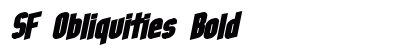 SF Obliquities Bold font free download