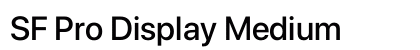 SF Pro Display Medium font free download