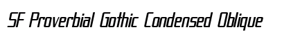 SF Proverbial Gothic Condensed Oblique preview