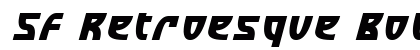 SF Retroesque Bold Italic font free download
