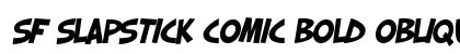 SF Slapstick Comic Bold Oblique font free download