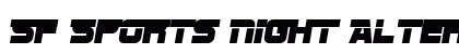 SF Sports Night Alternate Regular Font Preview
