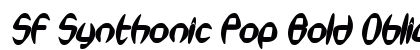 SF Synthonic Pop Bold Oblique font free download