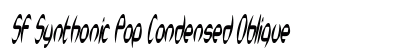 SF Synthonic Pop Condensed Oblique font free download