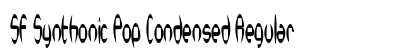 SF Synthonic Pop Condensed Regular font free download