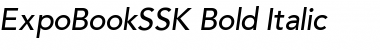 ExpoBookSSK Bold Italic Font