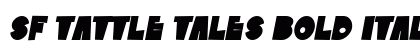 SF Tattle Tales Bold Italic Preview