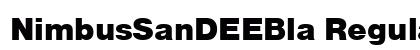 NimbusSanDEEBla Regular Preview