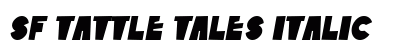 SF Tattle Tales Italic font free download