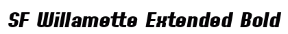 SF Willamette Extended Bold Italic font free download