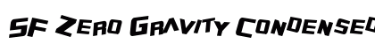SF Zero Gravity Condensed Italic Preview