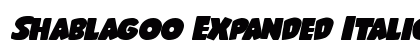 Shablagoo Expanded Italic Expanded Italic preview