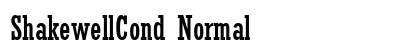 ShakewellCond Normal font free download
