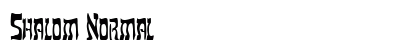 Shalom Normal Font Preview