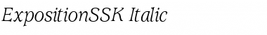ExpositionSSK Italic Font