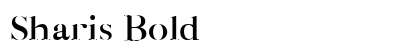 Sharis Bold font free download