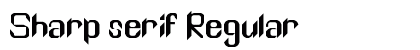 Sharp serif Regular Font Preview