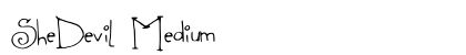 SheDevil Medium font free download
