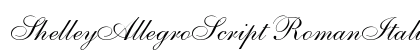 ShelleyAllegroScript RomanItalic preview