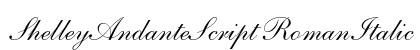 ShelleyAndanteScript RomanItalic preview