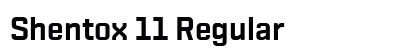 Shentox 11 Regular preview Shentox 11 Regular preview