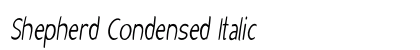 Shepherd Condensed Italic font free download