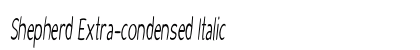 Shepherd Extra-condensed Italic font free download